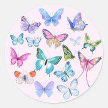 Vlinder, natuur, lente, roze, bruidsuitnodiging