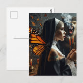 Vlinder non weerwolf horror briefkaart (Voorkant / Achterkant)