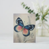 vlinder nr. 2 Waterverf art. Briefkaart (Staand voorkant)
