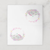 Vlinder Olifant Roze Knop Plaatskaartje (Buitenkant ongevouwen)