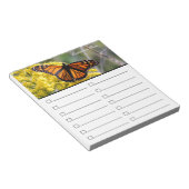 Vlinder om de Blocnote van de Lijst te doen of van (Schuin)