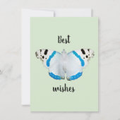 vlinder omgekeerde verjaardagskaart kaart (Voorkant)