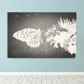  vlinder - omwikkeld canvas (Insitu (Houten vloer))