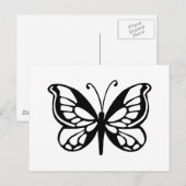 vlinder ontwerp briefkaart (Voorkant / Achterkant)