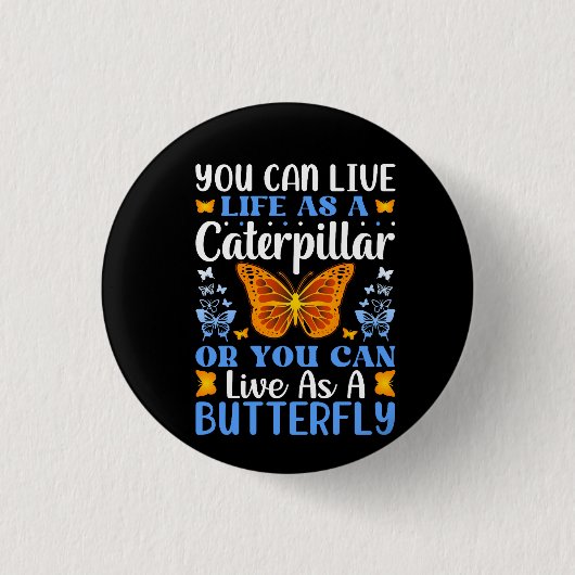 vlinder-ontwerp-bundel ronde button 3,2 cm (Voorkant)