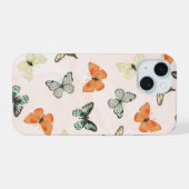 Vlinder Ontwerp Hoesje Telefoonhoes iPhone 15 Case (Achterkant horizontaal)