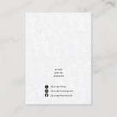 Vlinder Oorbel en Ketting Display Holder Visitekaartje (Achterkant)