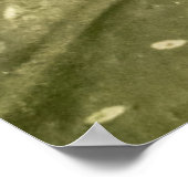 Vlinder op blad poster (Hoek)