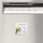 vlinder op bloemboeket , met uitzondering van de d magneet (Insitu (Vaatwasser))