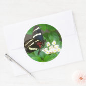 Vlinder op bloemen stickers (Envelop)