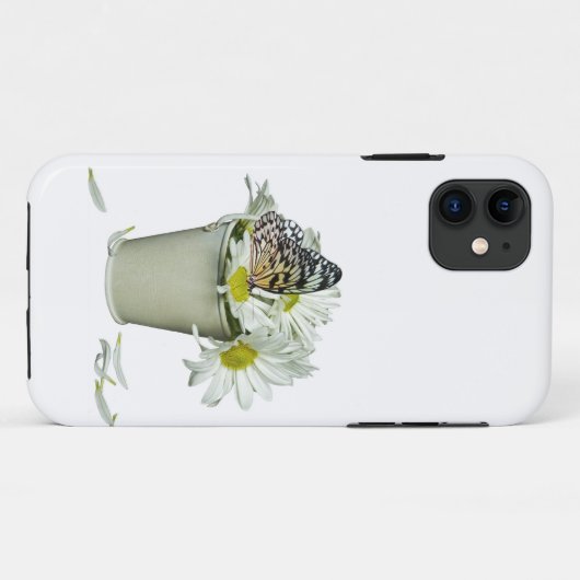 vlinder op daisies Case-Mate iPhone case (Achterkant (horizontaal))