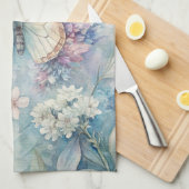  vlinder op de bloemen theedoek (Quarter Fold)