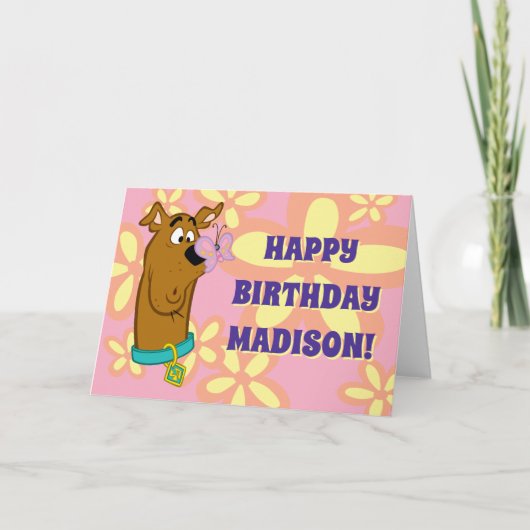 Vlinder op de Neus van scooby-Doo Kaart (Voorkant)