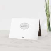 vlinder op de verjaardag van de zonnebloem kaart (Achterkant)