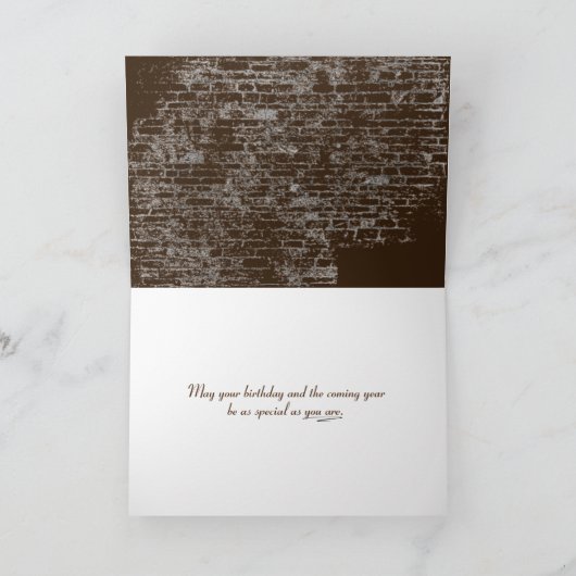 vlinder op de verjaardag van de zonnebloem kaart (Binnen)