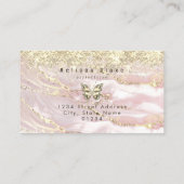 Vlinder op faux gouden sprankeling visitekaartje (Achterkant)