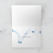 vlinder op foto ' s met flora op clothesline bedankkaart (Binnen)