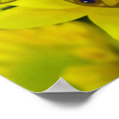 Vlinder op geel poster (Hoek)