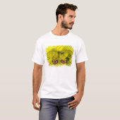 Vlinder op Geel T-shirt (Voorkant volledig)