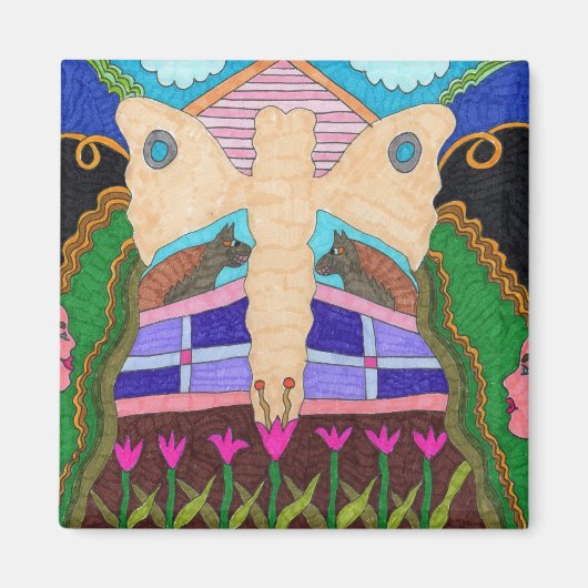 Vlinder—Op het Boerderij Magneet (Voorkant)