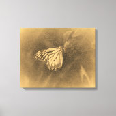 vlinder op het verloopdoek canvas afdruk (Voorkant)