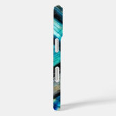 Vlinder op labradoriet Case-Mate iPhone case (Achterkant / Rechts)