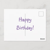 Vlinder op Lavendel Briefkaart (Achterkant)