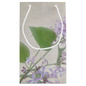 Vlinder op lila klein cadeauzakje (Achterkant)