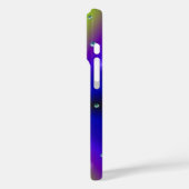 Vlinder op paarse gele Regenboog Case-Mate iPhone Case (Achterkant / Links)