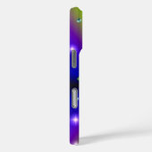 Vlinder op paarse gele Regenboog Case-Mate iPhone Case (Achterkant / Rechts)