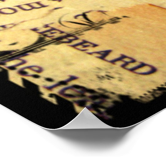 vlinder op papier poster (Hoek)