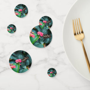 Vlinder op Roze Bloem Fotografie Confetti