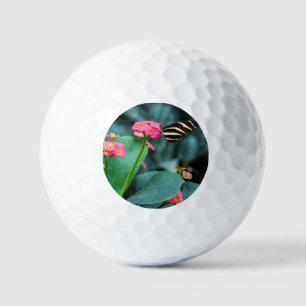 Vlinder op Roze Bloem Fotografie Golfballen