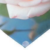 Vlinder op roze bloem tafelkleed (Gekanteld)