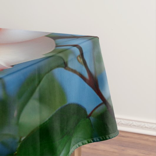 Vlinder op roze bloem tafelkleed (Voorbeeld)