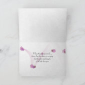 vlinder op roze gladiolus voor condoleance kaart (Binnen)