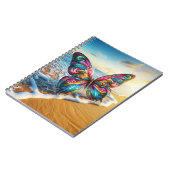 Vlinder op strand notitieboek (Linkerzijde)