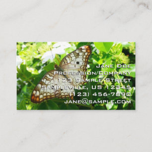 Vlinder op tropische natuurfotografie van Jasmine Visitekaartje