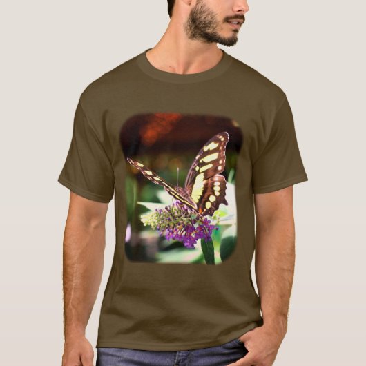  vlinder op ventilatorNatuur T-shirt (Voorkant)