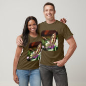  vlinder op ventilatorNatuur T-shirt (Unisex)