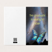 Vlinder op weg naar de sterren kaart (Buitenkant ongevouwen)