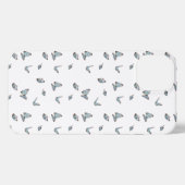 Vlinder op witte achtergrond iPhone hoesje (Achterkant horizontaal)