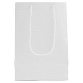 Vlinder op Witte Hortensia 60ste Verjaardag Medium Cadeauzakje (Achterkant)