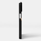 Vlinder op zwarte achtergrond iPhone hoesje (Rechterkant)