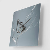 Vlinder opruimen in water vierkante klok (Hoek)