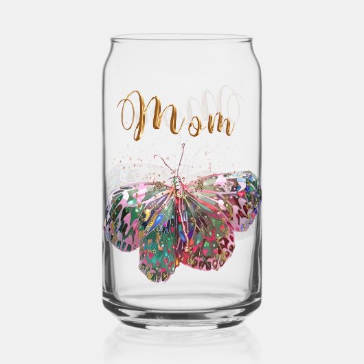 Vlinder Opstijgend Blikvorm Glas (Voorkant)