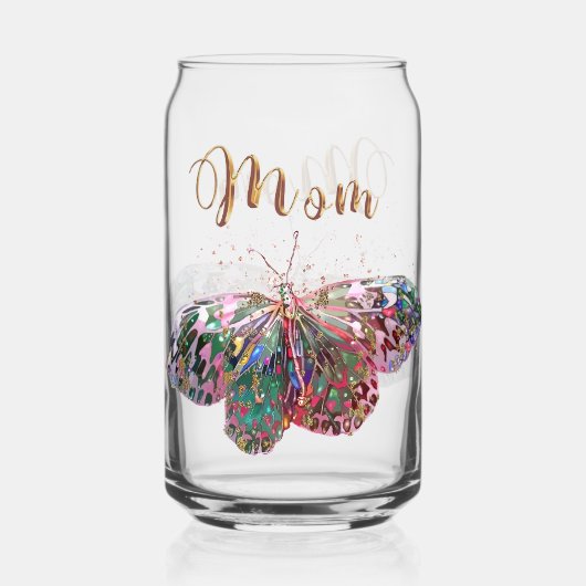 Vlinder Opstijgend Blikvorm Glas (Achterkant)