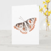  Vlinder Oude Illustratie Kaart (Gele Bloem)