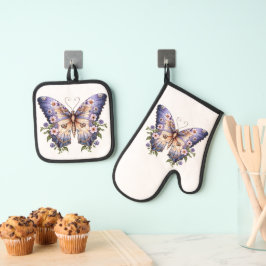 Vlinder Ovenwant & Pannenlap Set