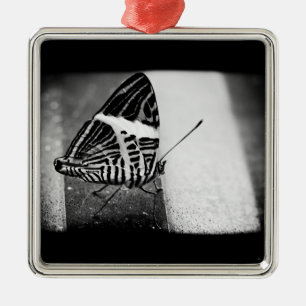 vlinder overstekend metalen ornament
